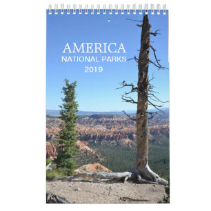 Fotokalender voor de Amerikaanse National Parks na Kalender