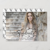 Fotokalligrafie Afstuderen Aankondiging (Voorkant / Achterkant)