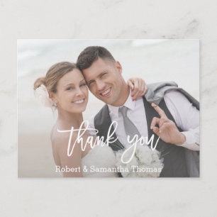 Fotokalligrafie Weddenschap Bedankt Briefkaart