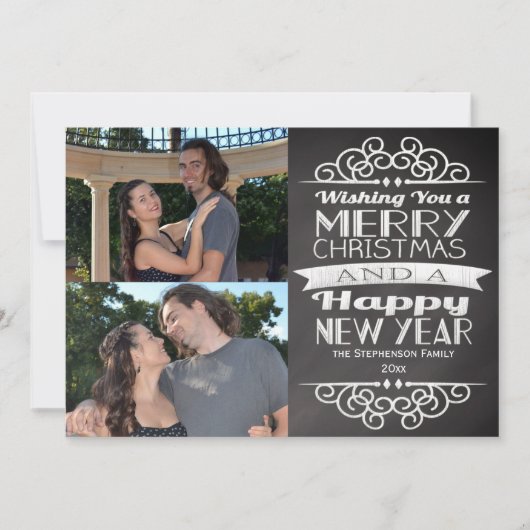 Fotokarton -  kerstfeest feestdagenkaart (Voorkant)