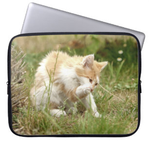 Fotokat, hoesjes voor dierendeltjes. laptop sleeve