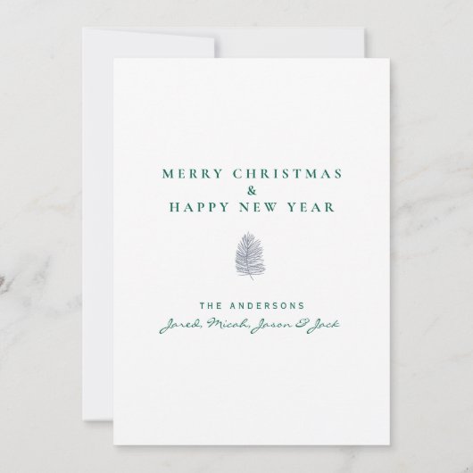 Fotokerstfeest voor Grateful Familie (Achterkant)