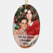 Fotokerstmis of andere feestdag keramisch ornament (Links)