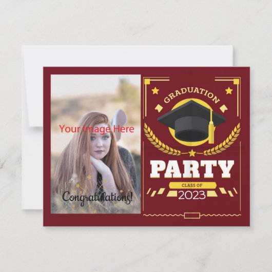 Fotoklasse van de Graduation Party 2023 Kaart (Voorkant)