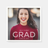 Fotoklasse van de middelbare school voor Afstudere Servet (Voorkant)