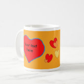 Fotokoffie Mok Sinaasappel (Voorkant links)