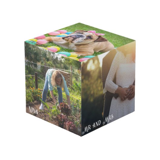Fotokubus 5 Foto's (Voorkant hoekig)