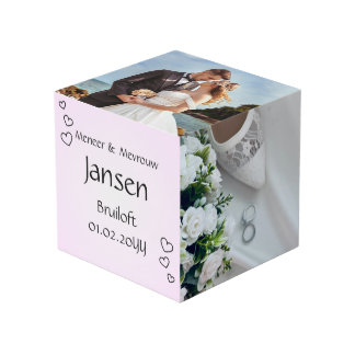 Fotokubus Bruiloft – Strak Design met Hartjes -