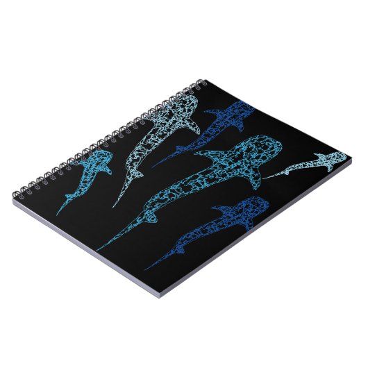 Fotolaptop voor walvishaai notitieboek (Linkerzijde)