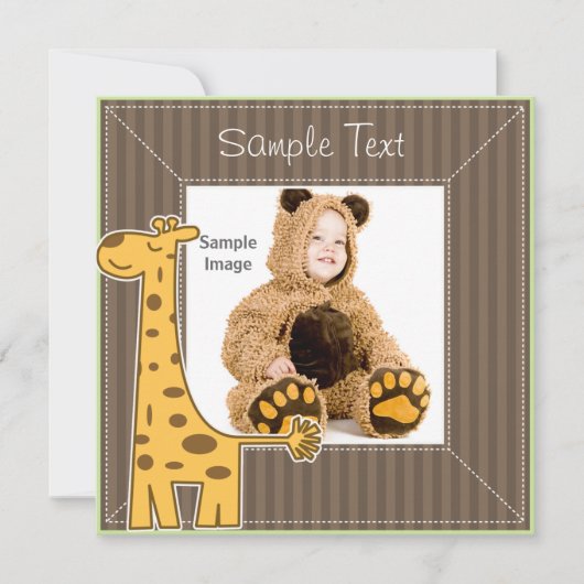 Fotolijstje met giraffe (Voorkant)