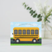 Fotolijstje Schoolbus 6 Aangepaste Herinneringen v Briefkaart (Staand voorkant)