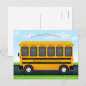 Fotolijstje Schoolbus 6 Aangepaste Herinneringen v Briefkaart (Voorkant / Achterkant)
