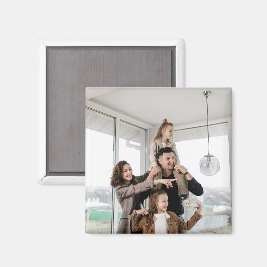 Fotomagneet, Aangepaste magneet, Gezinsherinnering Magneet (Voorkant / Achterkant)