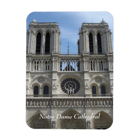 Fotomagneet—Notre Dame Cathedral Magneet (Verticaal)