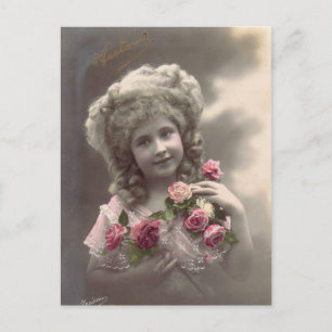 fotomeisje briefkaart
