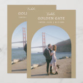 Fotomerk Landmark Locatie Tafelnummerkaart Bordje Menu (Voorkant / Achterkant)