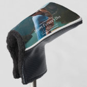 Fotominimalistisch Vaderdag | wit Golfheadcover (3/4 voorkant)