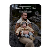 Fotominimalistisch Vaderdag | wit Magneet (Verticaal)