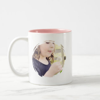Fotomok - Roze Gepersonaliseerd met ASL ILY Tweekleurige Koffiemok