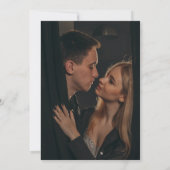 Fotomonogram minimalistische QR-code bruiloft Save The Date (Achterkant)