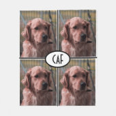 FotoMonogram Voeg je eigen Afbeeldingen toe Fleece Deken (Voorkant)