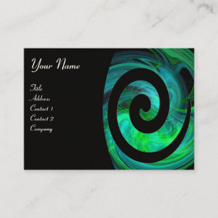 FOTON SWIRL groen zwart Visitekaartje