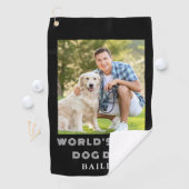 Fotonaam Dog Dad Golfhanddoek (Insitu)