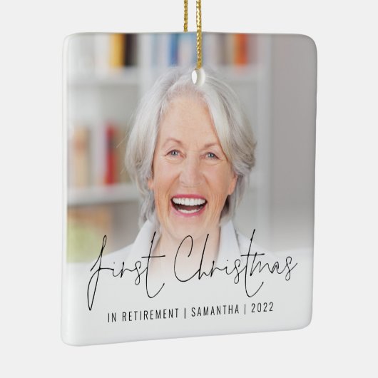 Fotonaam: eerste kerstmis in ruste keramisch ornament (Rechts)