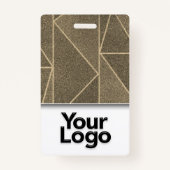 Fotonaam Glitter Professional Corporate Employee Badge (Achterkant)