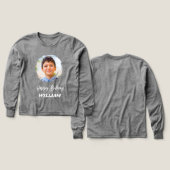 Fotonaam verjaardagsjongen grijs (Voorkant /achterkant)