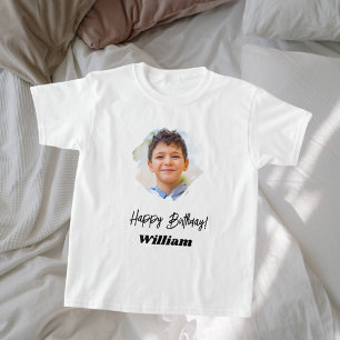 Fotonaam verjaardagsjongen t-shirt