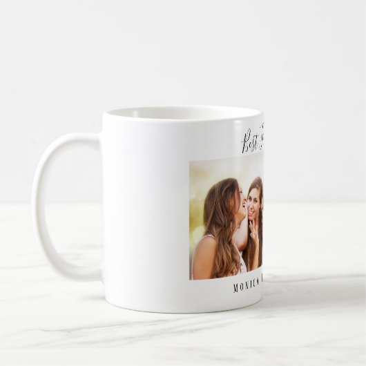 Fotonamen van vrienden voor altijd koffiemok (Links)