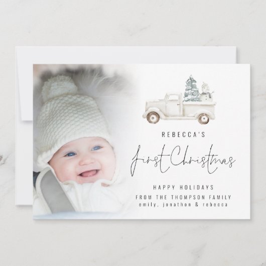 Fotooverlay Baby First Kersttruck (Voorkant)