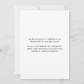 Fotooverlay Bold Typografie 2023 Afstuderen Aankondiging (Achterkant)