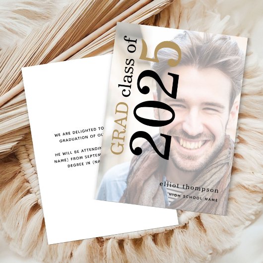 Fotooverlay Bold Typografie 2023 Afstuderen Aankondiging