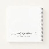 Fotooverlay Script Heart Weddenschap Notitieboek (Achterkant)