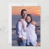 Fotooverlay Script Typografie Weddenschap Uitnodig Kaart (Achterkant)