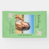 Fotopartij Modern Floral Afstuderen 2022 Spandoek (Horizontaal)