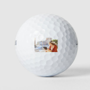 Fotopartijbenodigdheden afstuderen, golfballen