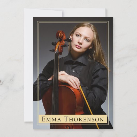 Fotoperator model Actor Promo Comp Zed Kaart (Voorkant)