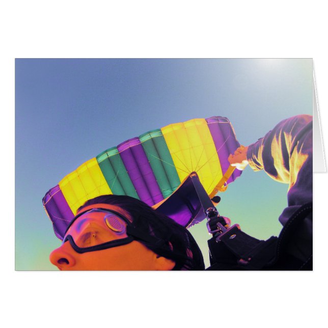 fotoperfecte skydiver (Voorkant Horizontaal)