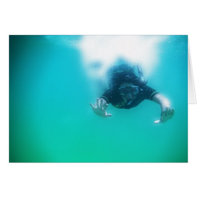 fotoperfecte snorkelaar (Voorkant Horizontaal)