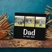 Fotoplaat 'Dad Established Script Black 3 Foto' (Zijkant)