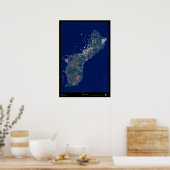 Fotoplattegrond van Guam Satellite poster (Keuken)