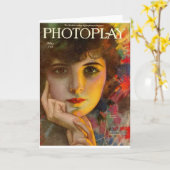 Fotoplay tijdschriftcover voor 1923 kaart (Gele Bloem)