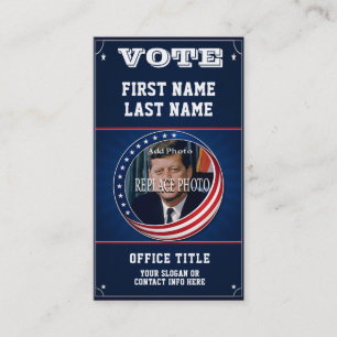 Fotopolitiek Campagne Sjabloon Visitekaartje