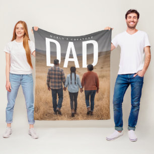 FotoPop Werelds Beste Papa Fleece Deken