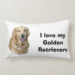 Fotoportret Golden Retriever Kussen