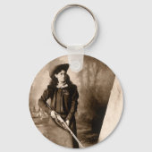  fotoportret, Miss Annie Oakley en Pistool Sleutelhanger (Voorkant)