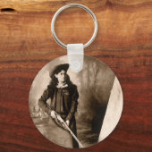  fotoportret, Miss Annie Oakley en Pistool Sleutelhanger (Voorkant)